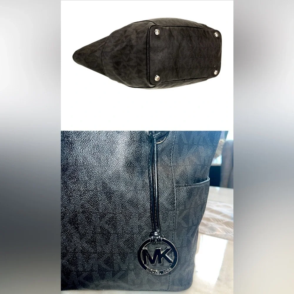 MICHAEL MICHAEL KORS LEATHER TRIPLE COMPARTMENT TOTE BAG - Picture 5 of 5